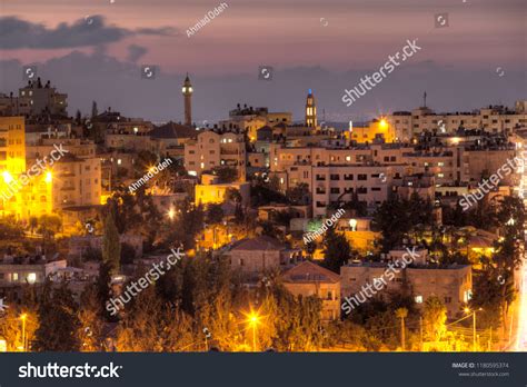 Ramallah Palestine Landscape Cityscape Night Stock Photo 1180595374 ...