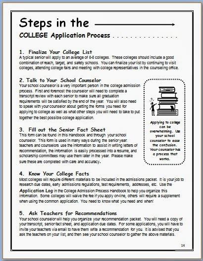 The College Admission Process - The Middle School Counselor