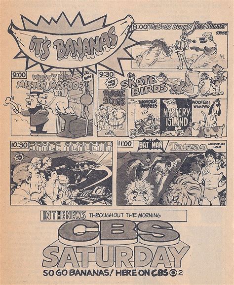 CBS Saturday Morning Cartoons ad, 1977 | Kerry | Flickr