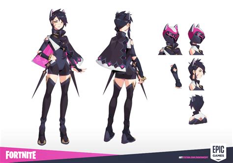 ArtStation - Fortnite | Erisa | Fortnite, Concept art characters, Anime character design