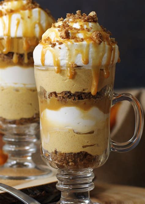 Caramel Spiced Pumpkin Parfait | Pumpkin parfait, Pumpkin trifle ...