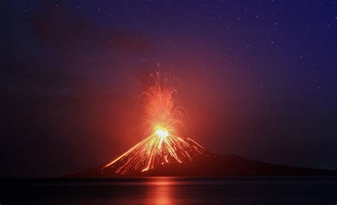 Krakatoa Volcano Indonesia Map