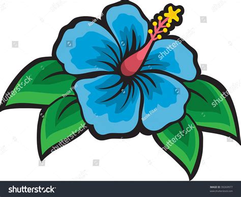 Blue Hibiscus Clipart