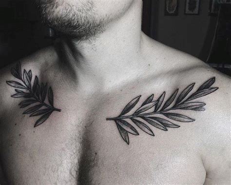 30 Olive Tree Tattoo Designs For Men - Olea Europaea Ink Ideas | Olive tree tattoos, Collar bone ...