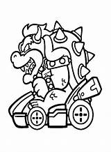 Bowser Mario Kart Racing Coloring Pages Super C  Vrogueco sketch template