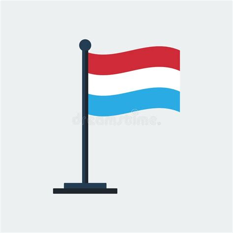 Flag of Luxembourg.Flag Stand. Vector Illustration Stock Vector ...