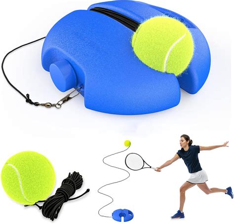 Portable Tennis Trainer Rebound Ball Kit - Solo Training Equipment for ...