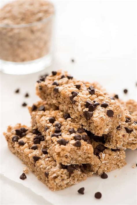 No Bake Chocolate Chip Granola Bars - The Shortcut Kitchen