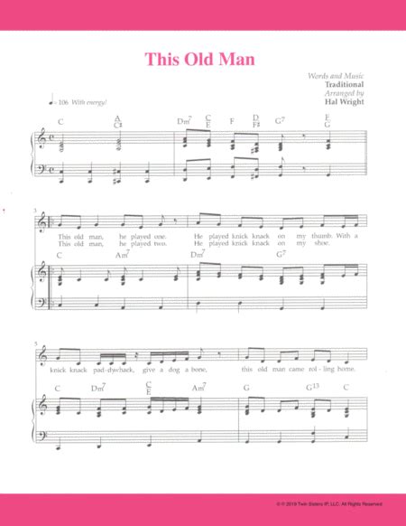 This Old Man Sheet Music | Hal Wright | Piano & Vocal