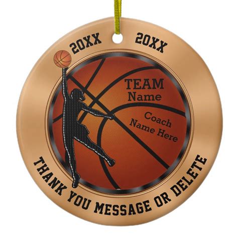 Personalized Girls Basketball Coach Gift, Ornament | Zazzle.com | Basketball coach gifts, Coach ...