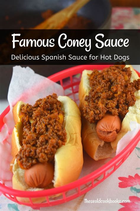 Spanish Hot Dog Sauce Recipe - These Old Cookbooks