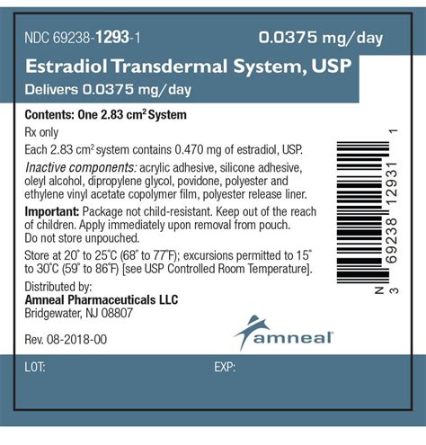 Estradiol Patch: Package Insert / Prescribing Information - Drugs.com