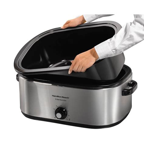 Hamilton Beach 32229R 22 Quart Stainless Steel Electric Roaster Oven ...