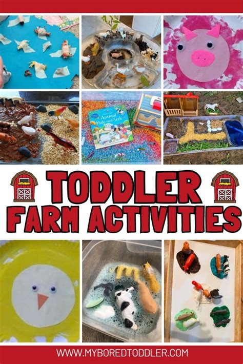 toddler farm activities and farm crafts - My Bored Toddler