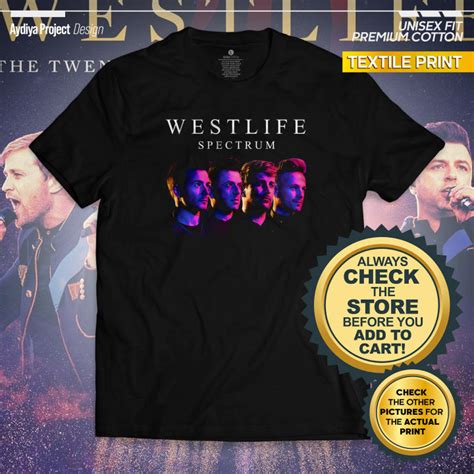 Westlife Spectrum Album Shirt - MC - Aydiya Clothing - TEXTILE PRINT | Lazada PH