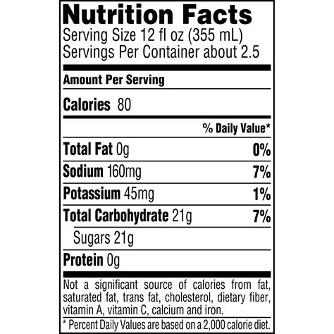 Gatorade 32 Oz Bottle Nutrition Facts - Best Pictures and Decription ...