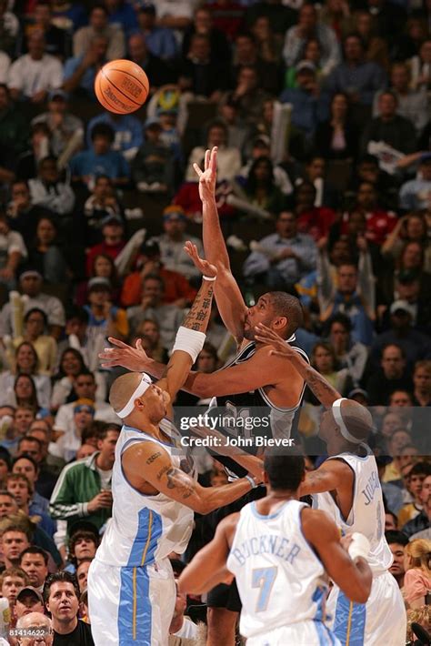 NBA playoffs, San Antonio Spurs Tim Duncan in action, taking shot vs... News Photo - Getty Images