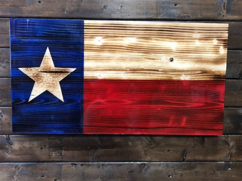 Texas Flag Rustic Flag Wood Flag Wooden Flag Rustic Decor | Etsy