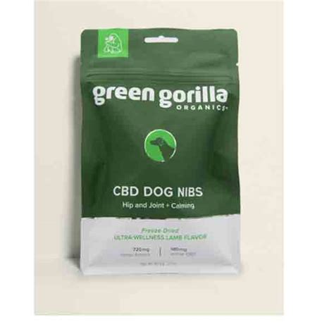 Green Gorilla Freeze-Dried CBD Dog Nibs (Lamb) - The Greenest