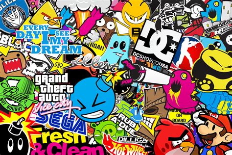 JDM Sticker Bomb Wallpaper - WallpaperSafari