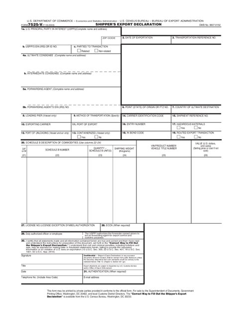 Export Declaration Form - 3 Free Templates in PDF, Word, Excel Download