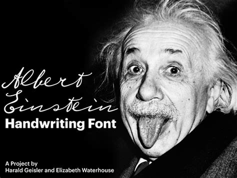 Creating a font based upon Albert Einstein’s handwriting? Yes, please! | TypeRoom