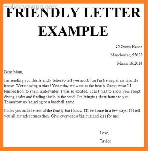 Afrikaans friendly letter layout - storesmumu