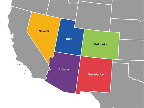 Southwest Region Map