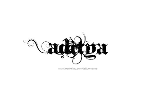 Aditya Name Tattoo Designs