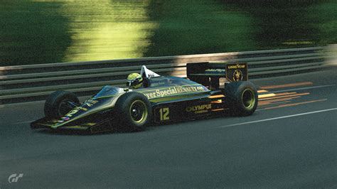 Ayrton Senna with sparks flying from his Lotus 97t, 1985. : r/granturismo