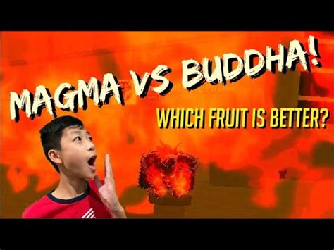 Blox Fruits Magma VS Buddha Which Is More Powerful? | Roblox Giveaway See Desc. - YouTube