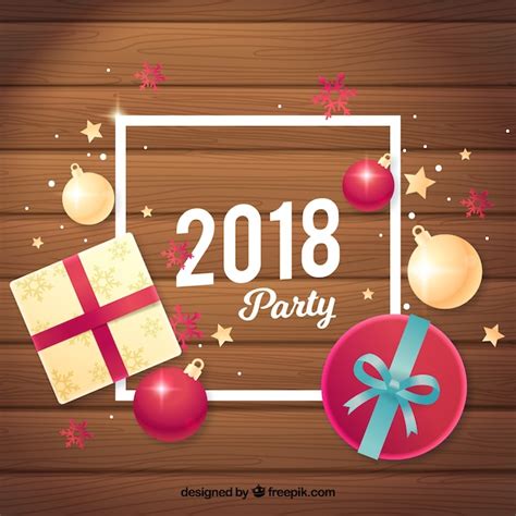 Free Vector | New year party background