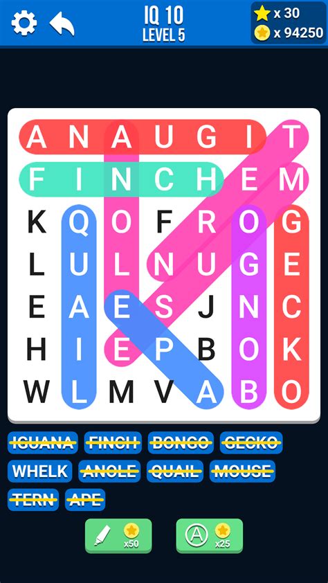 Word Search IQ: Free word games for kindle fire for adults ~ A daily challenge puzzles game free ...