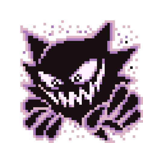 Pixel Art Pokemon Gengar Haunter Gastly Pixel Art Pokemon Pixel Art Art ...