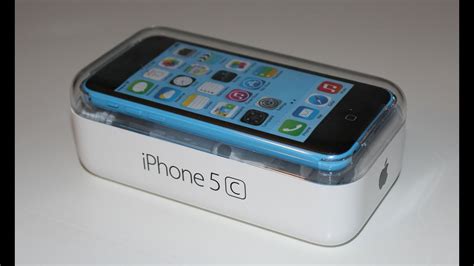 Apple iPhone 5c Unboxing (blue) - YouTube