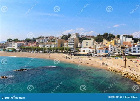 Maritime View of Blanes Beach Costa Brava Stock Image - Image of brava ...