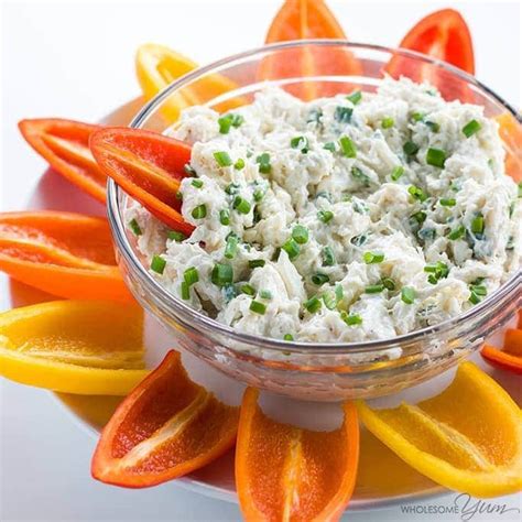 Easy Cold Crab Dip Recipe with Cream Cheese - 5 Minutes | Wholesome Yum