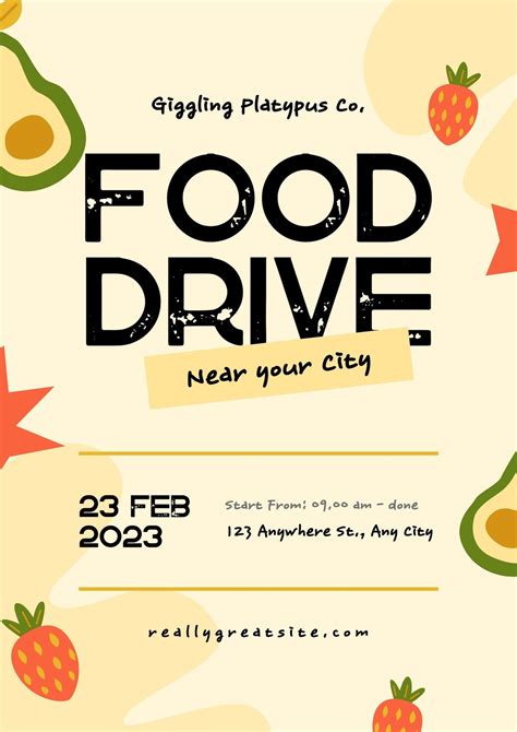 Food Drive Poster Ideas