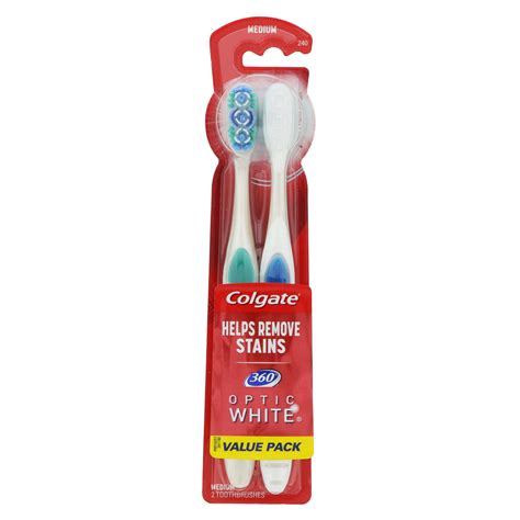 Colgate 360 Optic White Toothbrush - Shop Toothbrushes at H-E-B