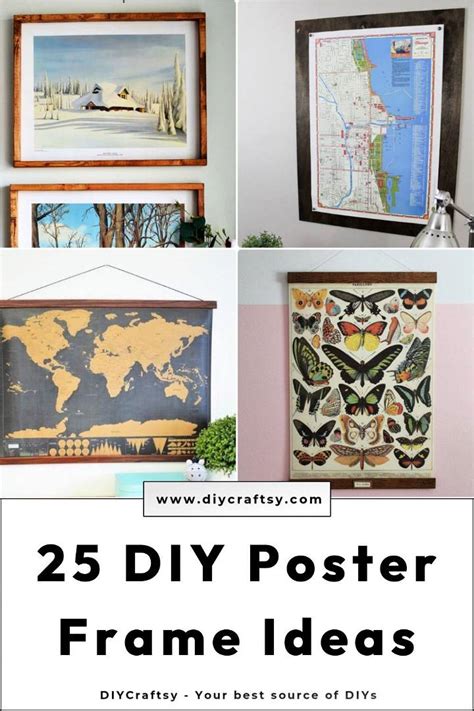 25 DIY Poster Frame Ideas to Elevate Your Home Decor