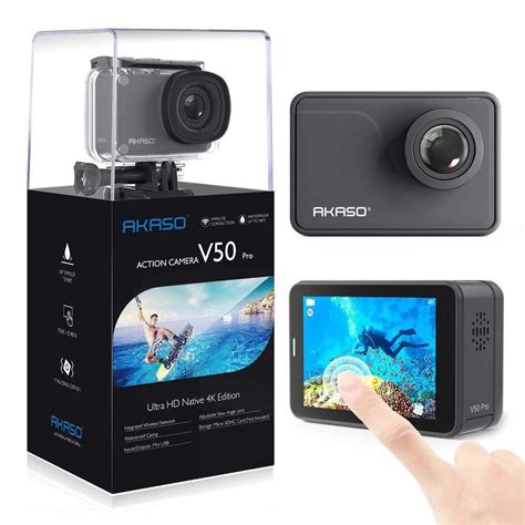 AKASO V50 Pro Native 4K30fps 20MP WiFi Action Camera with EIS Touch ...