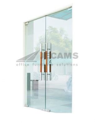 Tempered Glass Floor Ceiling Frameless Glass Door | Jecams Inc.