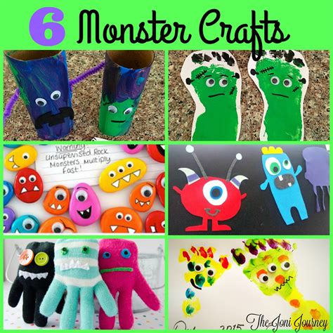 The Joni Journey: 6 Monster Halloween Crafts