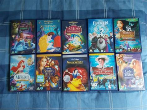 10 X WALT Disney Classic Movies - DVDs - Snow White Mary Poppins ...