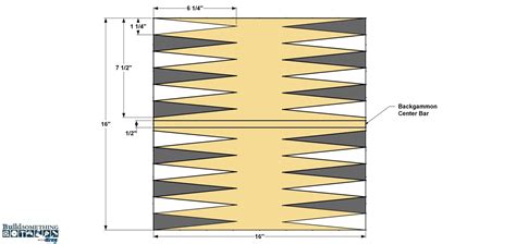 Paint the Backgammon Pattern | Backgammon table, Diy wooden games, Backgammon wooden