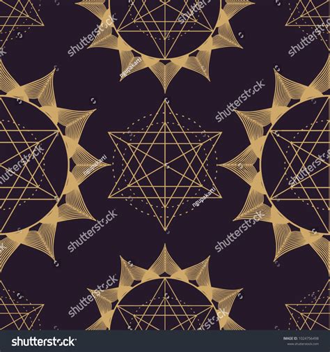 Seamless Mandala Geometric Ancient Symbol Flower Stock Vector (Royalty ...