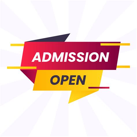 Admission Open Vector Art, Icons, and Graphics for Free Download