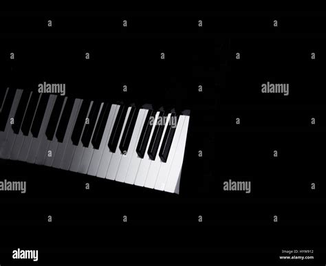 Electronic keyboard part black piano Stock Photo - Alamy