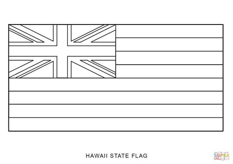 Hawaii Flag Coloring Pages - Learny Kids