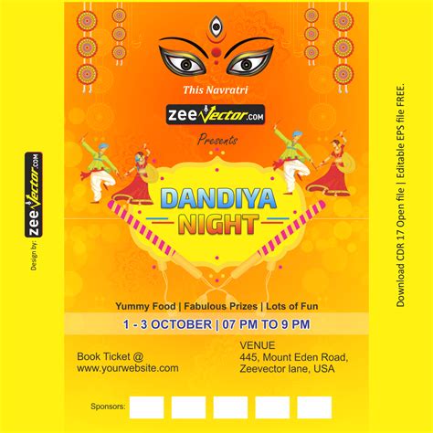 Creative Navratri Poster - FREE Vector Design - Cdr, Ai, EPS, PNG, SVG